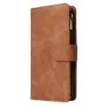 Stitching Calf Pattern Case For Huawei P Smart 2020 Card Flip PU Leather Cover Mobile Bag
