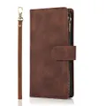 Luxury Zipper Flip PU Leather Wallet Case for Huawei P Smart Plus 2020 Cards Magnetic Phone Cover