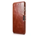 For iPhone XR Flip Case Retro Cowhide PU Leather Phone Case Simple Business Smart Bag Cover for Apple iPhone XR