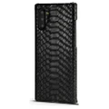 For Samsung Note 10 Plus Phone Back Case Snake Skin PU Leather Case Slim Business Smart Cover for Samsung Galaxy Note 10 Plus