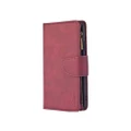 Magnetic PU Leather Case for Samsung Galaxy A11 Zipper Wallet Cover