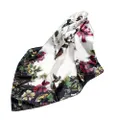 2PCS Fashion Head Scarf Headwraps for Women Silk Scarf Female Satin Print 90*90cm Small Square Sunscreen Scarf Bandana