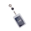 Transparent Keychain Bus Card Protective Cover Creative and Simple Student Campus Pass Card Holder ID Holder