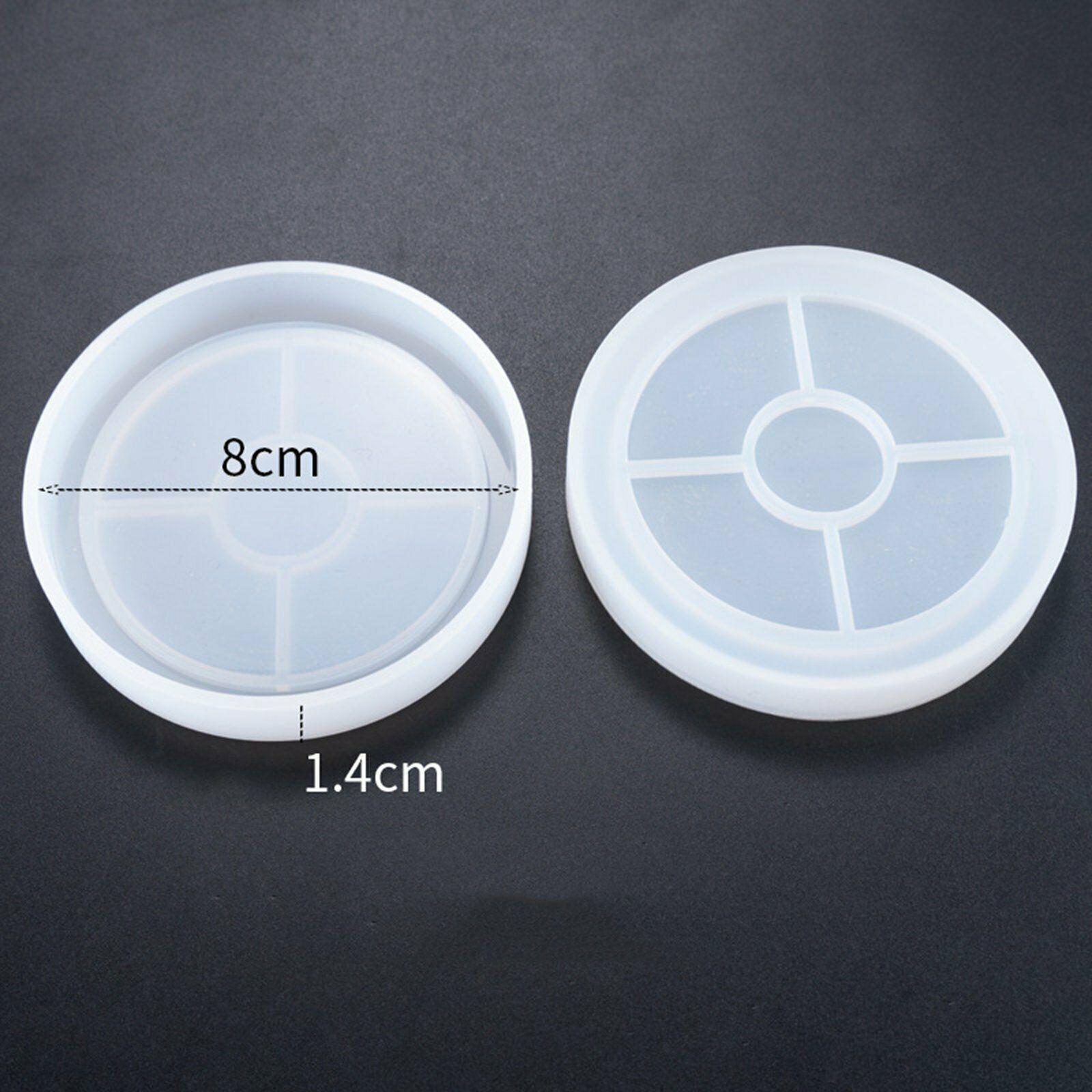 3 Styles Coaster Cup Mat Mold Silicone Mould for Craft DIY Epoxy Resin Casting