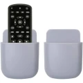 Universal Wall Mounted Storage Box TV Remote Control Holder Phone Storage Rack Grey ( Set of 2