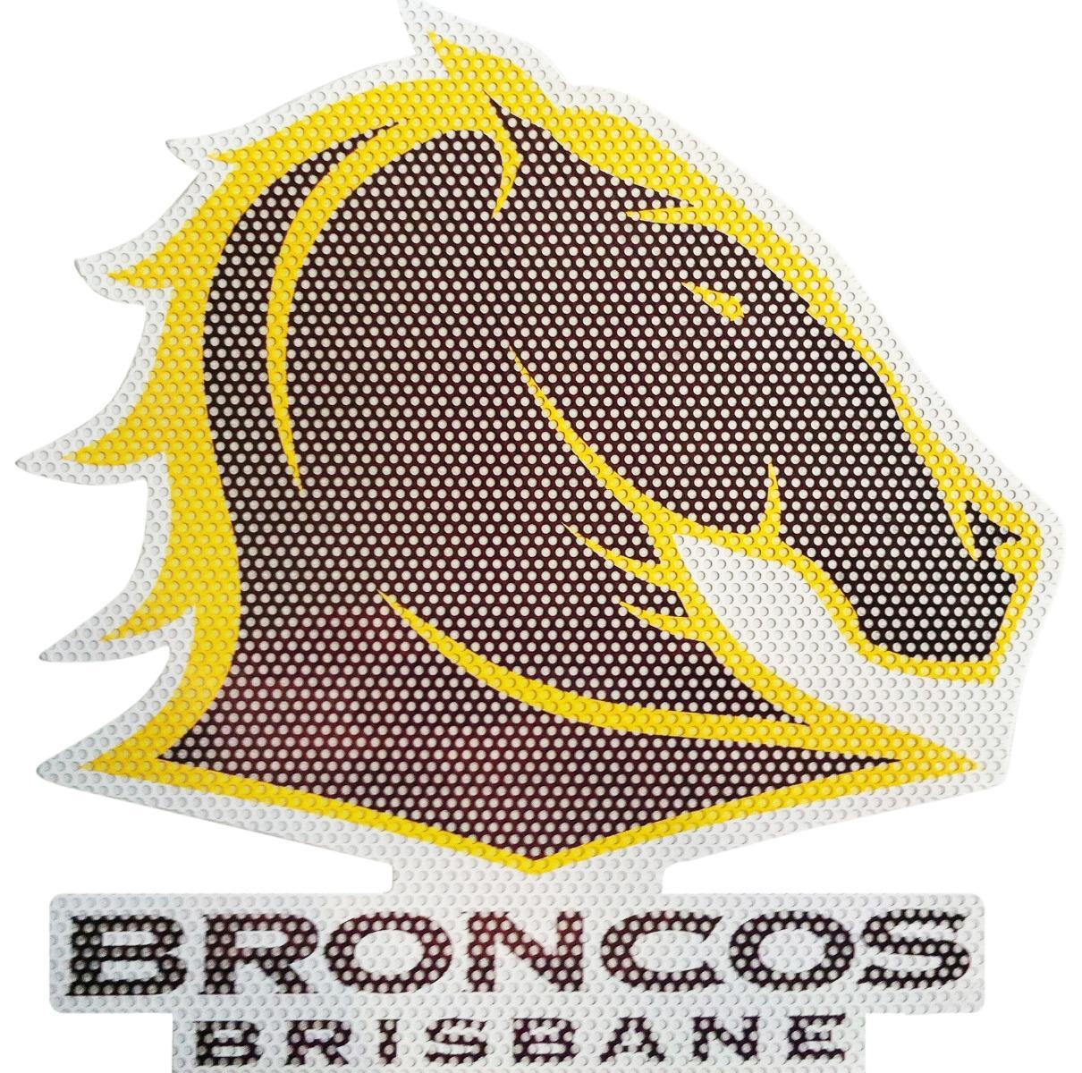 Brisbane Broncos NRL See-Thru Team Logo Window Sticker