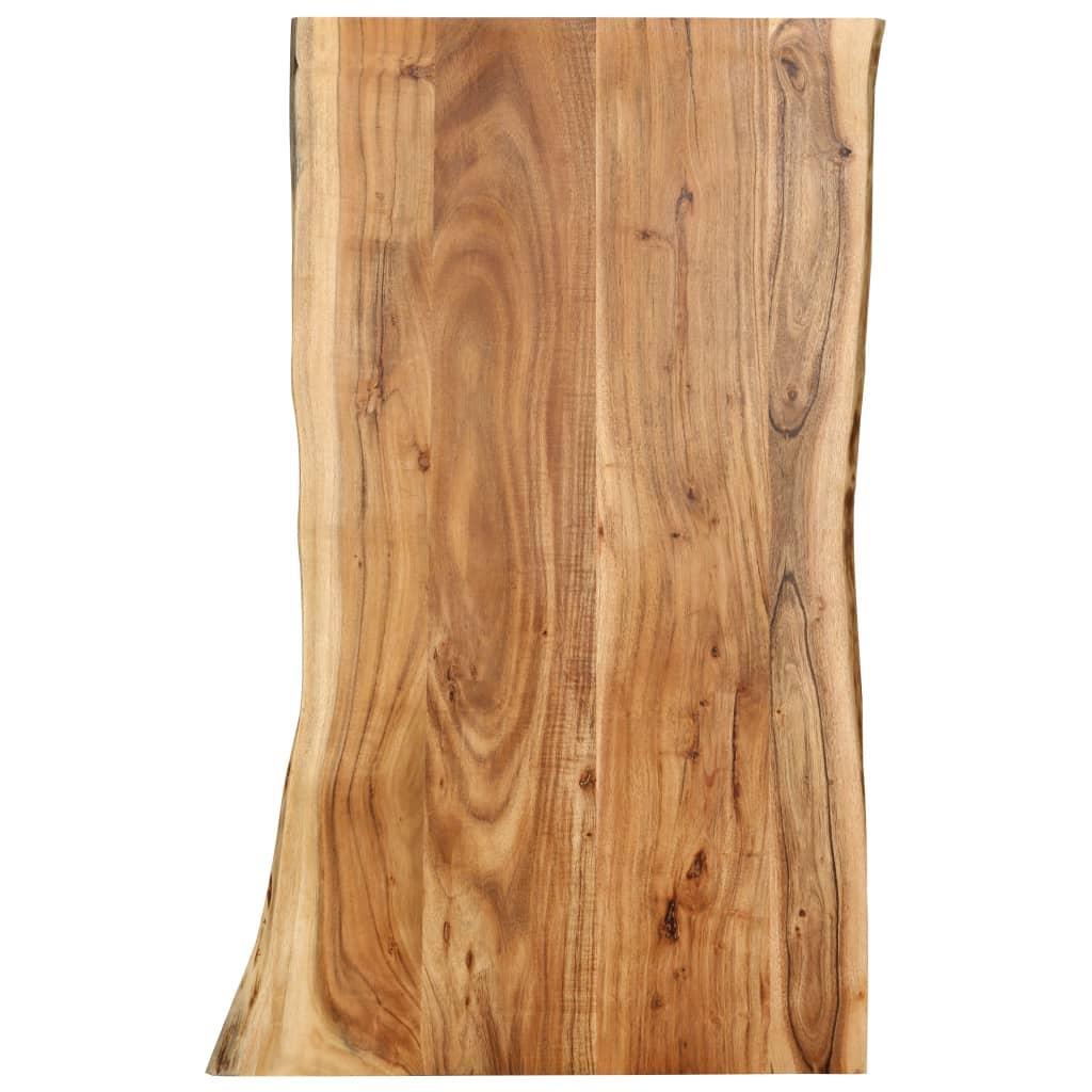 Table Top Solid Acacia Wood 100x(50-60)x2.5 cm vidaXL
