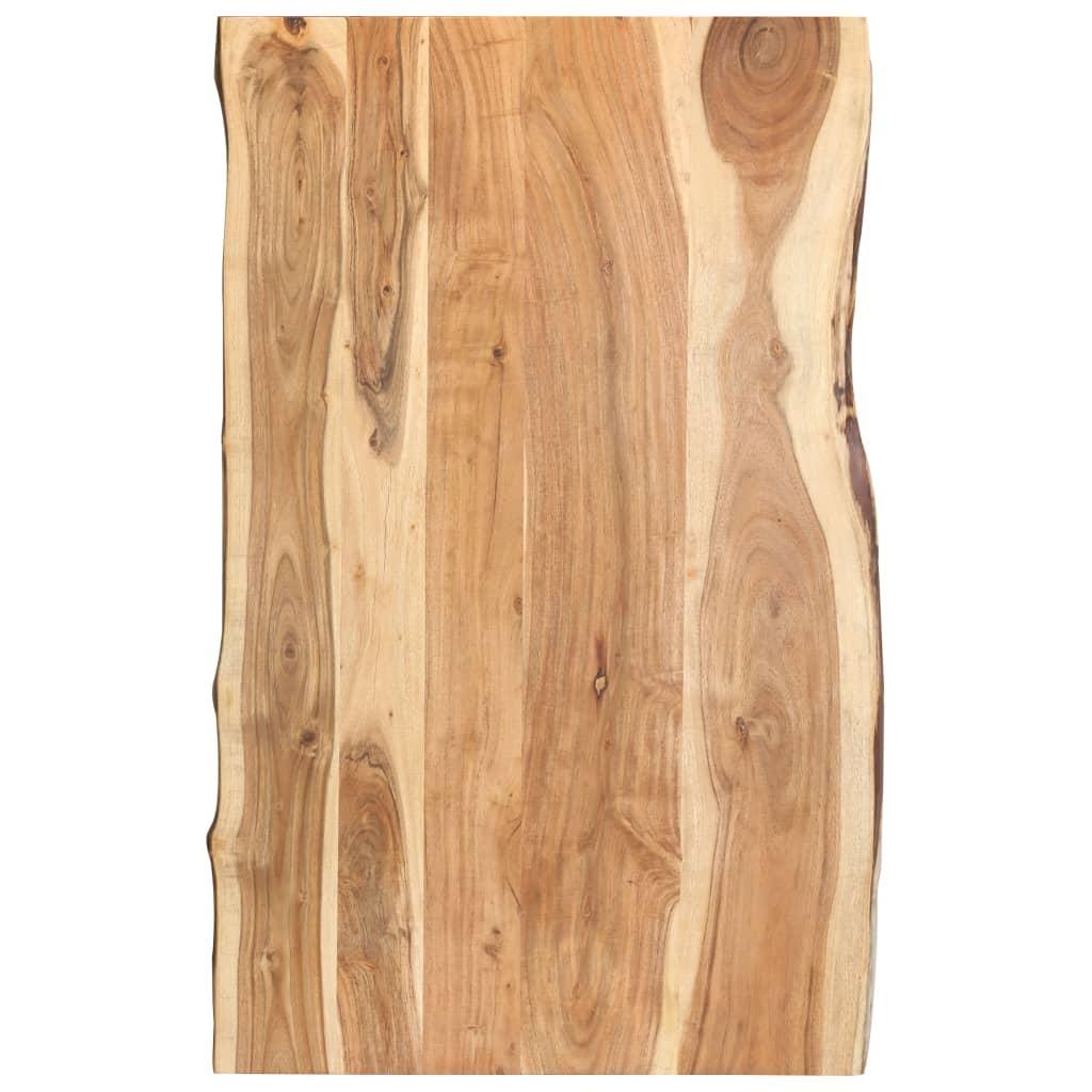 Table Top Solid Acacia Wood 100x(50-60)x3.8 cm vidaXL