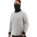 Caterpillar Men's ViralOff® Long Sleeve Gaiter Tee with Face Covering Top Shirt CAT - Drizzle - Small