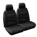 Tuff Terrain Canvas Black Seat Covers to Suit Toyota Hilux Workmate SR Single Cab Bucket Seats (4X4) 07/11-06/15 FRONT