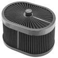 Proflow Air Filter Assembly Flow Top Oval Black 12in. x 9in. x 5in. Suit 5-1/8in. Flat Base PFEAF-300127B