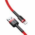 Phone Cable Baseus cafule Fast Charging USB to Lightning iphone 2A 3M Red