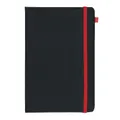 "Debden Vauxhall Contrast Pocket Journal, Red Elastic, BJPC, 14h x 9w cm, "