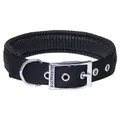 Prestige Pet Soft Padded Adjustable Dog Collar Black 1 Inch x 56cm