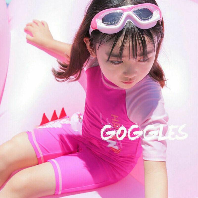 GoodGoods Unisex Kids Summer Anti-Fog Swimming Glasses Swim Goggles Swimming Pool Swimwear (Pink)