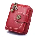 Vintage Purses Female Wallet Women Card Holder Clutch Leather For Retro Zipper Lady Purse Woman Wallets