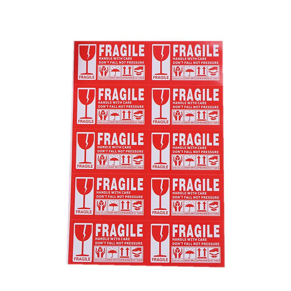 Fragile Warning Label Sticker Fragile Sticker Up And Handle With Care Keep Dry Shipping Express Label