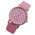 2PCS The Women of colorful Woman 's Sweet Little Facts Geneva Leather Quartz Wrist Watch
