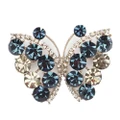Fashion alloy personality ink blue butterfly brooch clothing accessories insect brooch