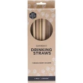 Reusable Bamboo Drinking Straws (+Brush) x4