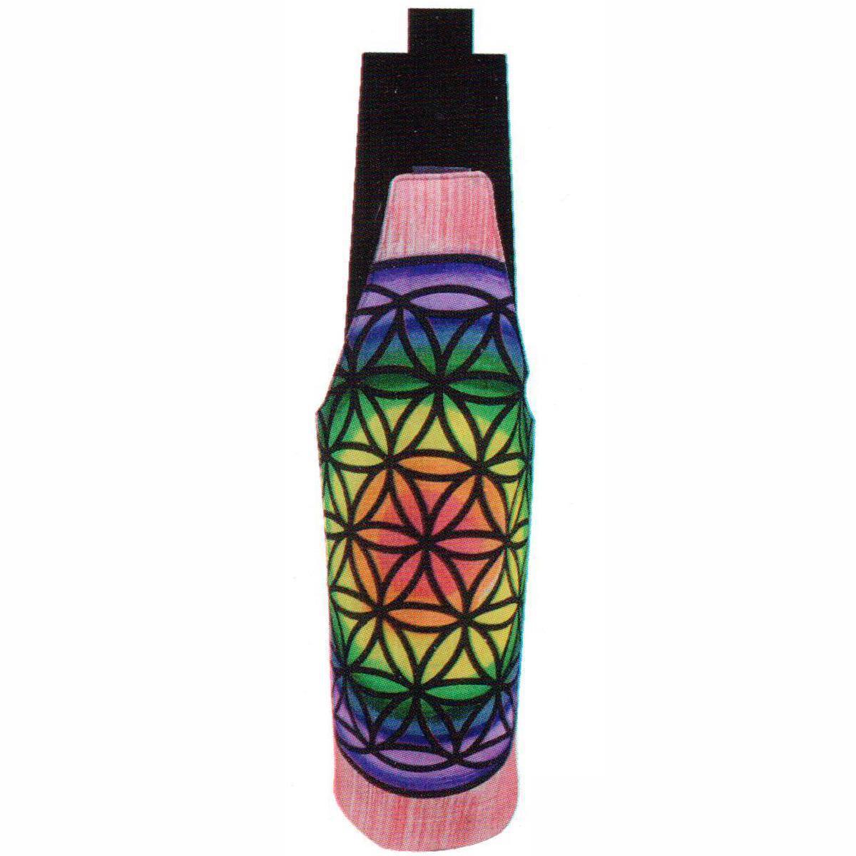 Crystal Wonderland Yoga Bottle Bag Mat Carrrier Chakra Flower of Life Pink