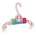 Plastic Baby Clothes Hangers, 6 Pack (Pink)