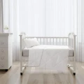 Summer Bamboo Quilt (White) - Cot Size