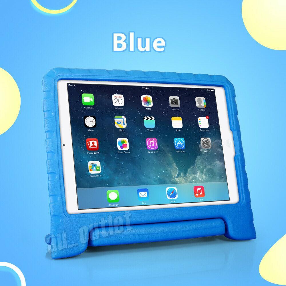 iPad (7th generation) Kids Shockproof Heavy Duty Tough Case Cover For-Blue