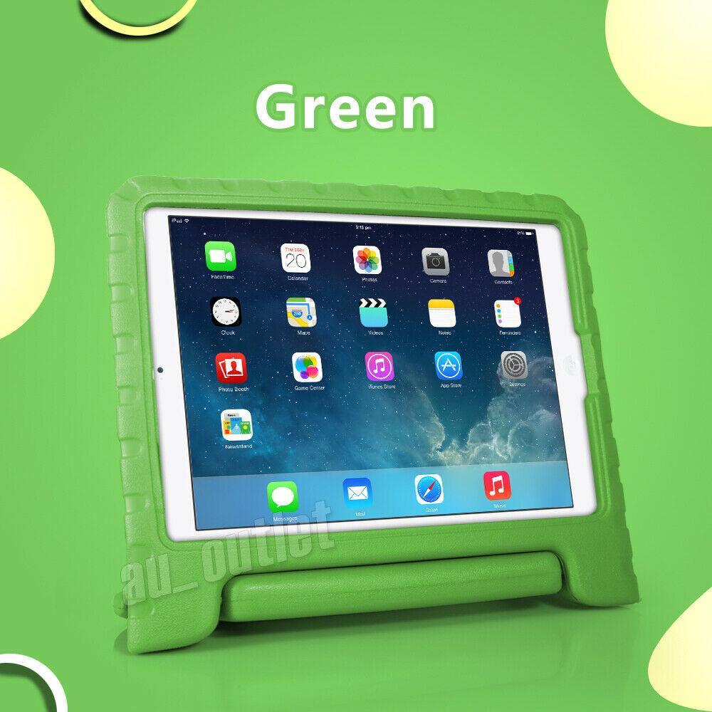 iPad (8th generation) Kids Shockproof Heavy Duty Tough Case Cover For-Green
