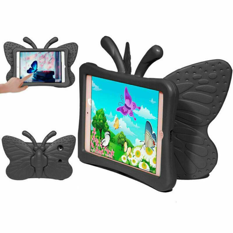 Black Kids Shockproof Heavy Duty Butterfly Tough Case Cover For-iPad 7th/8th/Air3/Pro 10.5