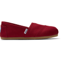 TOMS Mens Espadrilles Alpargata Classic Slip On Canvas Casual Flat Shoes - Red - US 8