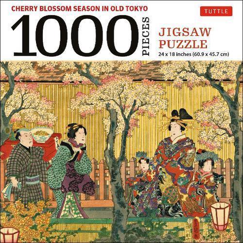 Cherry Blossom Season in Old Tokyo- 1000 Piece Jigsaw Puzzle