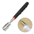 Magnetic Pick Up Tool 81CM Extendable Telescopic LED Torch Magnet Rod