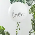 Ginger Ray: White Giant Printed Love Balloon