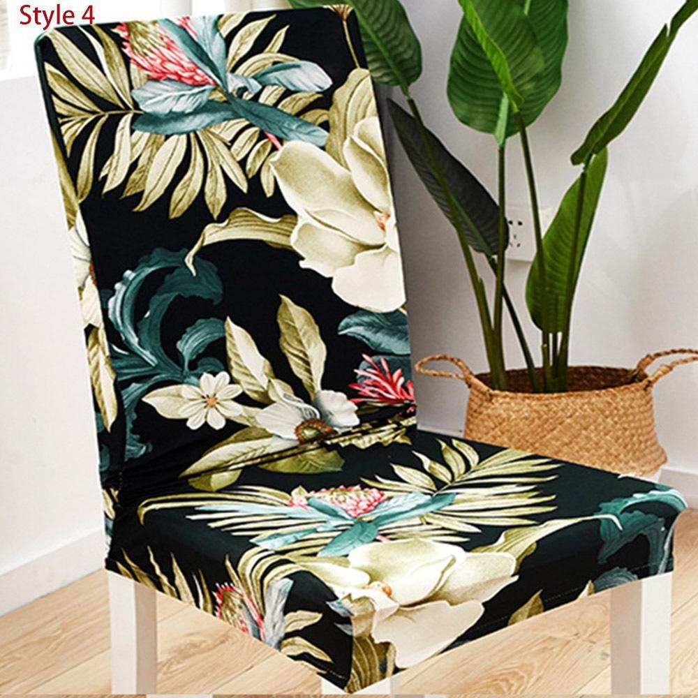 Stretchable Chair Covers Soft Chair Covers Flower Pattern Chair Protective Covers