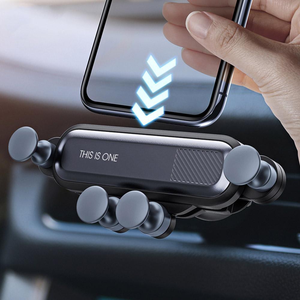 Car Phone Holder Air Vent Mount Phone Stand Soft Phone Holder Non-Slip Automatic Grip Car Phone Stand