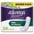 Always Discreet for Sensitive Bladder - Normal Pads Value Pack 2 x 24 Twin Pack