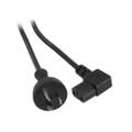 K9-RA2MT 2M Right Angle Iec Power Lead Right Angle Iec End - Black