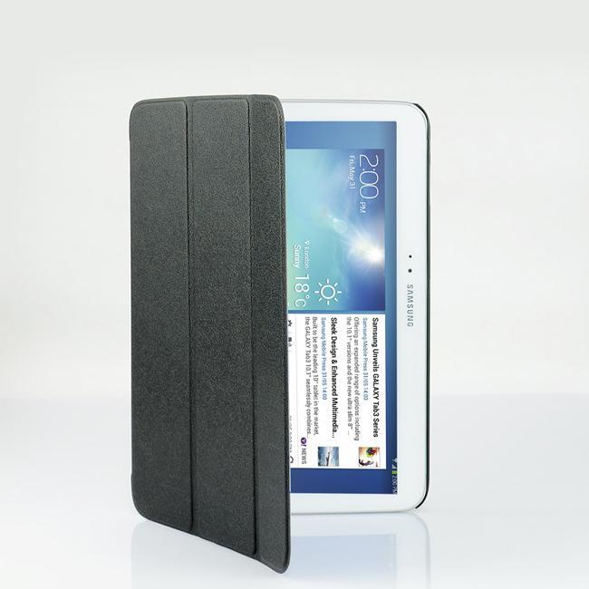 T3-10CASBLK Galaxy Tab3 10" Slim Case Blk Tri-Fold Mbeat