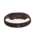 Snookie Hooded Calming Dog Bed (Latte) - Medium