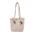 D90 Outdoor Summer Beach Bag Straw Woven Small Bag Female Idyllic Woven Bag Single Shoulder Bag Trend Simple Large Capacity