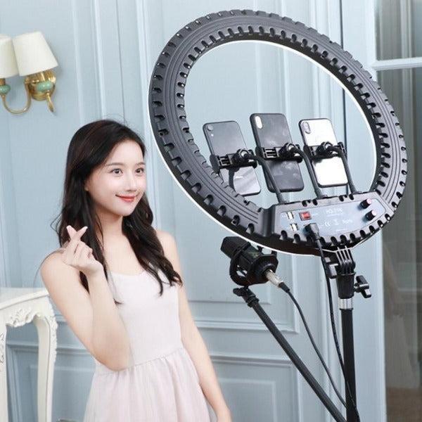 HQ BiColor LED Ring Light Kit with Stand Social Media/Beauty Ticok LIGHT 21" inch
