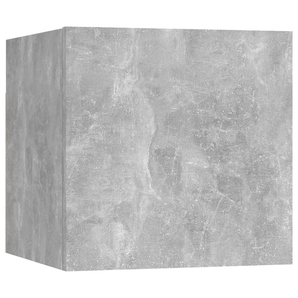 Wall Mounted TV Cabinet Concrete Grey 30.5x30x30 cm vidaXL