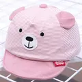 GoodGoods Baby Boys Girls Toddler Cap Bear Ears Cotton Children Baseball Sun Hat (Pink)