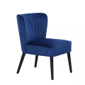 Armchair Lounge Dining Chair Accent Armchair Retro Single Sofa Velvet Seat Blue