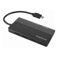 Simplecom CH330 Portable USB-C to 4-Port USB-A USB3.2 Hub - Black [CH330-BLK]
