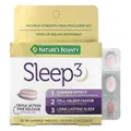 Nature's Bounty Sleep 3, Maximum Strength, Drug-Free Sleep Aid, 30 Tri-Layered Tablets