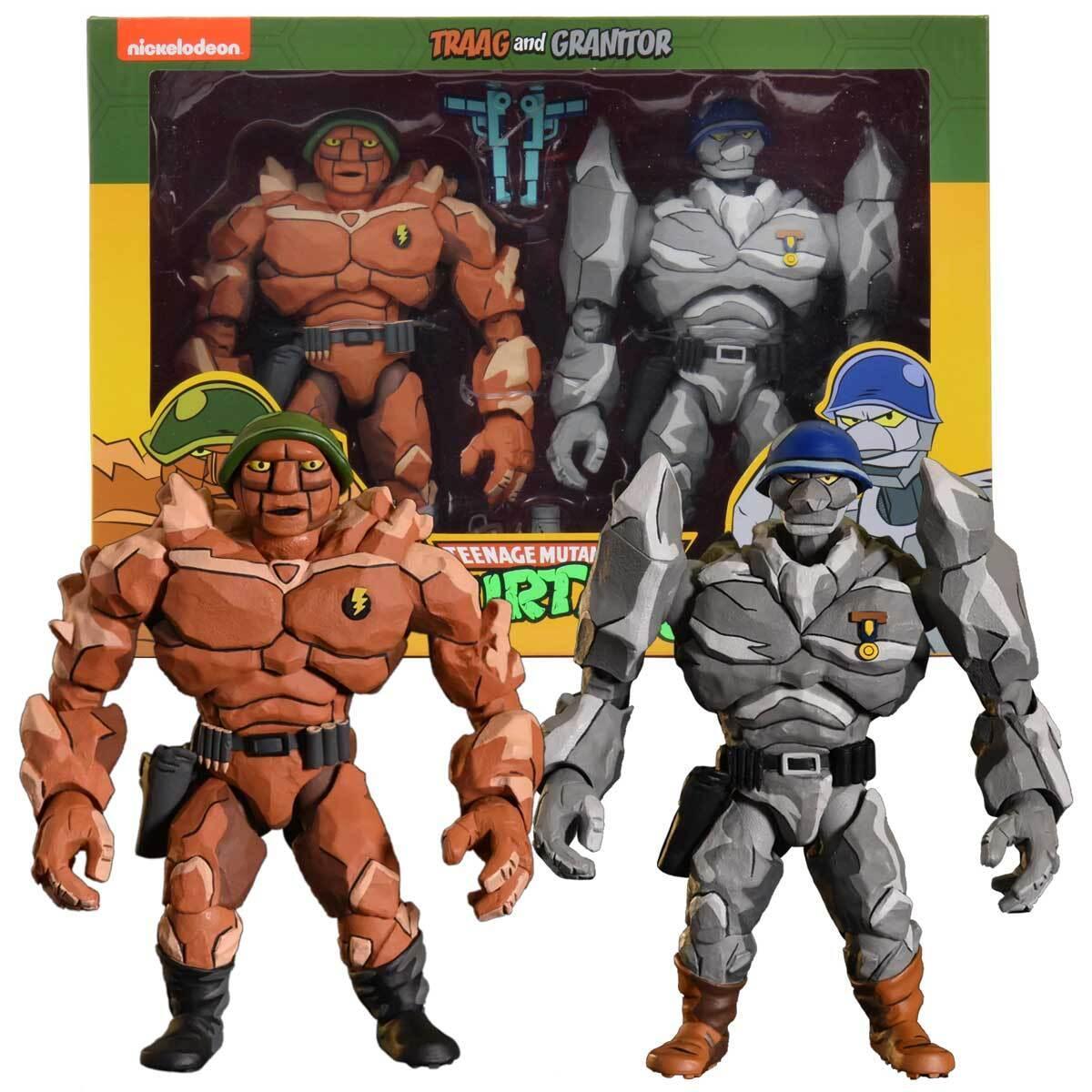 Teenage Mutant Ninja Turtles (1987) NECA 7" Figure 2 Pack - Traag & Granitor