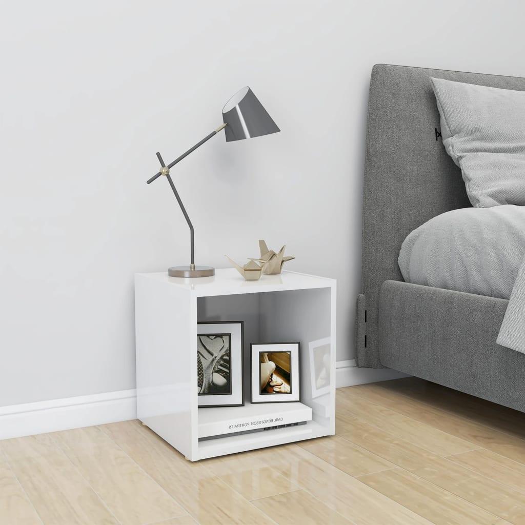 TV Cabinet High Gloss White 37x35x37 cm Engineered Wood vidaXL