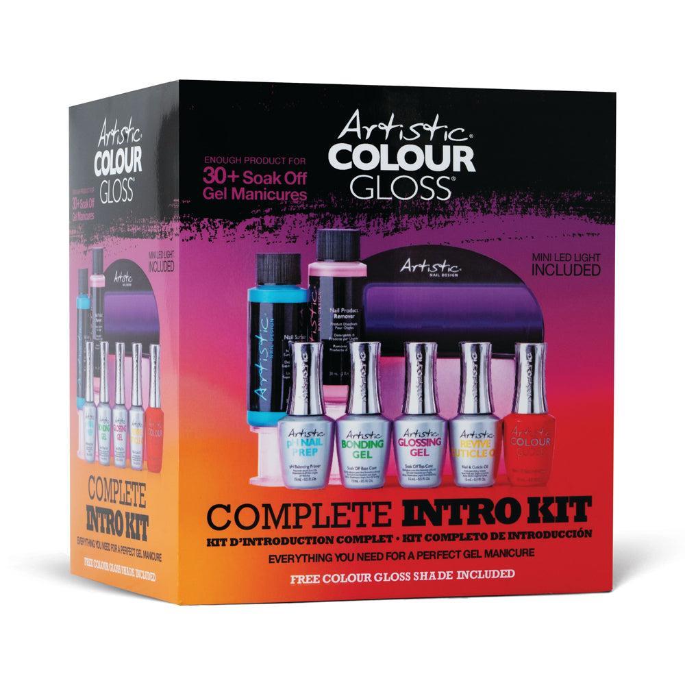 Artistic Nail Design Colour Gloss Complete Intro Kit | DIY Gel Nails & Removal